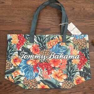 Tommy Bahama The Pineapple Blooms Tote NWT